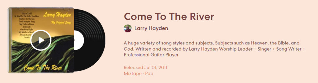 Gospel songs by Larry Hayden