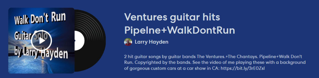 Larry Hayden plays the Ventures